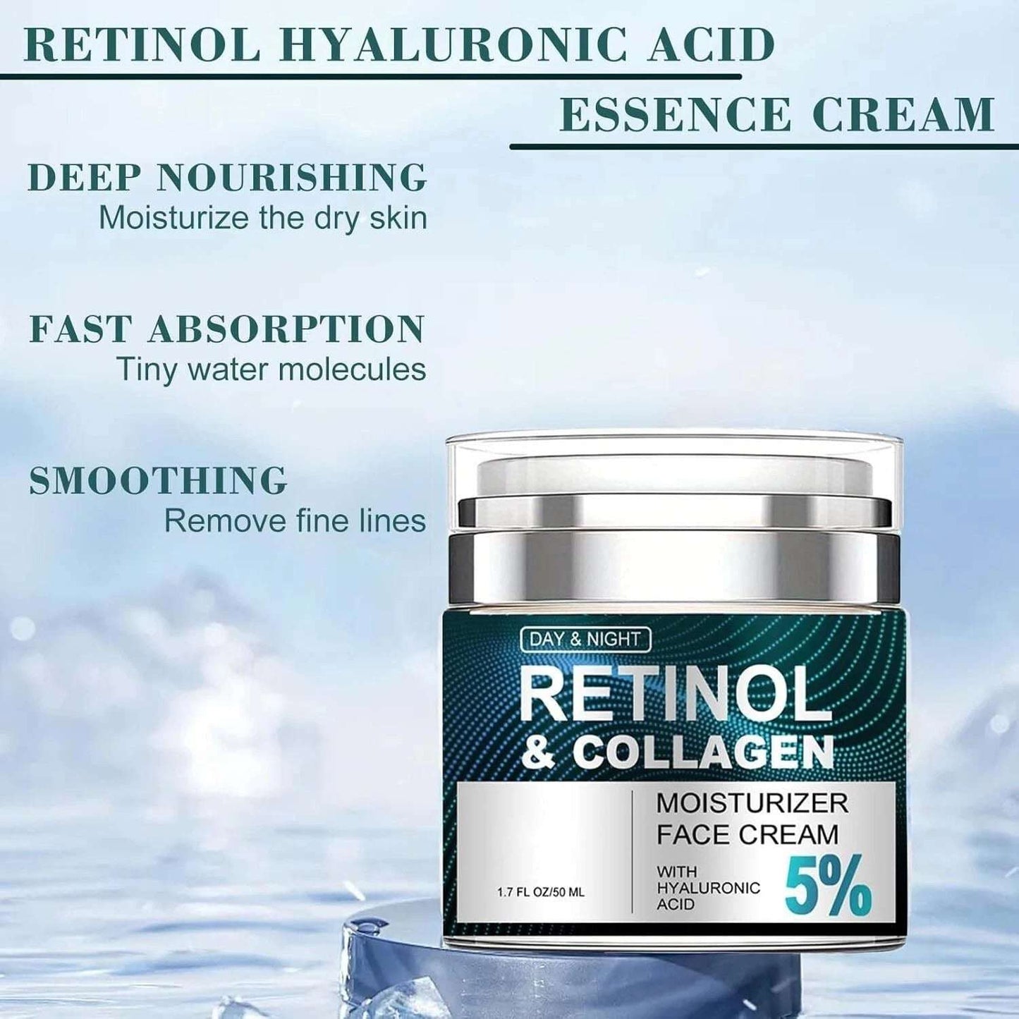 Retinol & Collagen Face Lift Cream – Anti-Aging, Firming & Deep Moisturising Formula