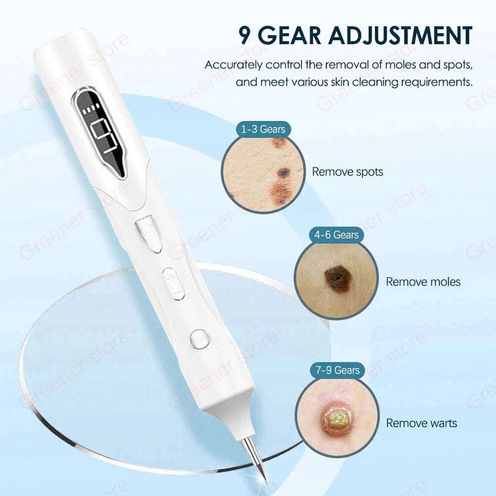 Laser LCD Skin Treatment Pen – Mole, Skin Tag, Age Spot & Freckle Removal Device