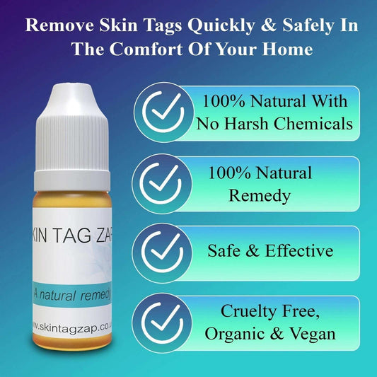 Skin Tag Remover Treatment – Safe Home Remedy Formula, Made in the UK